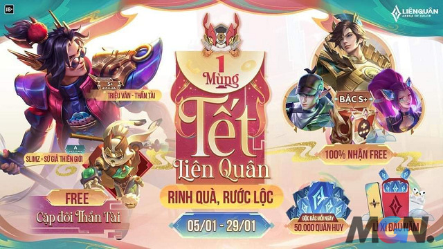 A lot of 'genuine' Tet gifts are waiting for Lien Quan Mobile gamers