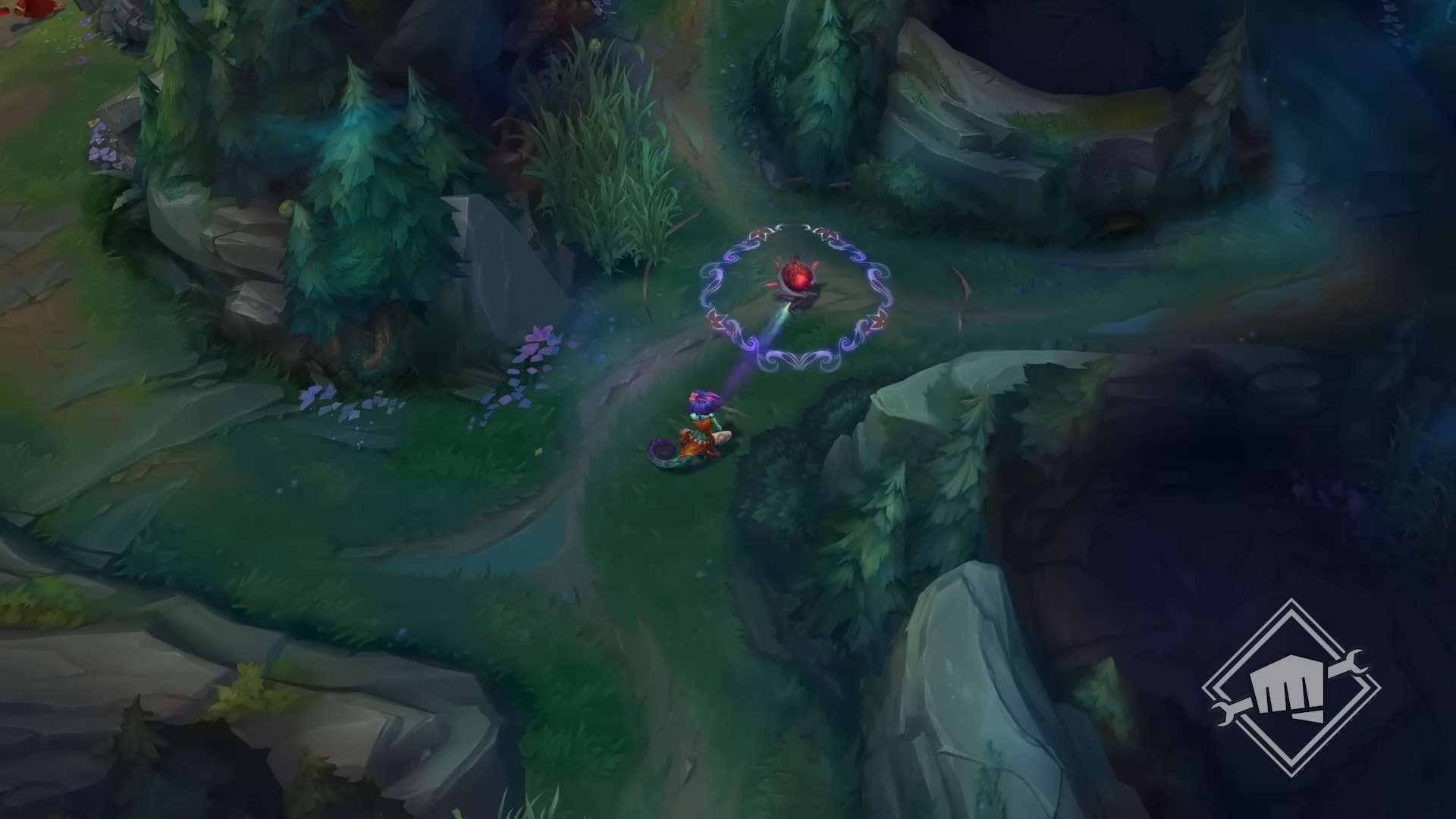 With the ability to transform into a plant, Neeko can now "bait" It is very easy to control the view of the opponent's home area.