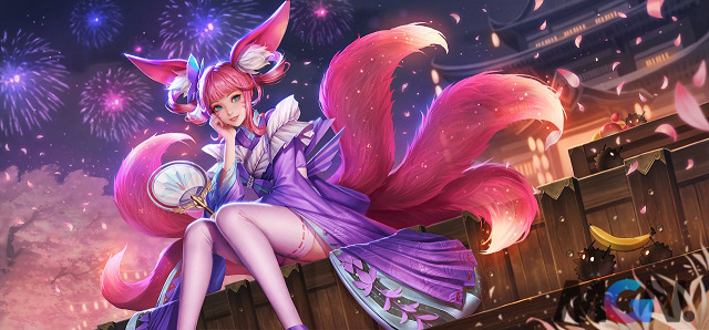 In the international version called Summer Festival, it can be confirmed that the flower appearing in the frame is the Wisteria, not the Cherry Blossom.