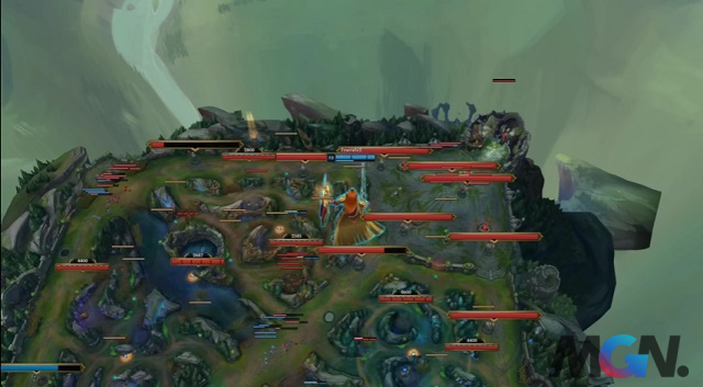 League of Legends A strange bug occurred in the game causing champions and targets to 'strip' away from the map_1