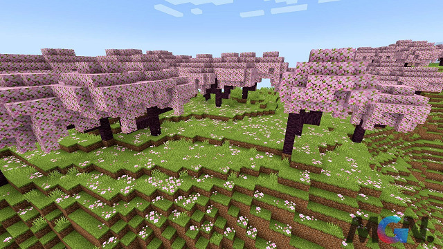 The Cherry Forest biome introduces a whole new type of wood for construction and decoration