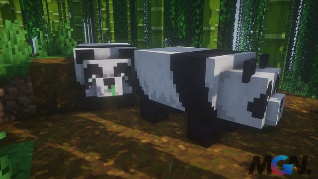As one of the 'cute' mobs of Minecraft, Panda is also not very noticeable