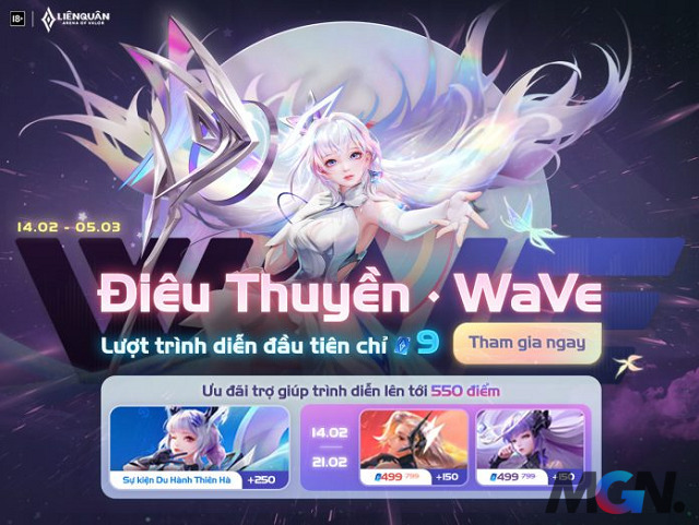 The two top beauties of Lien Quan Mobile, Liliana and Dieu Thuyen, are back with Wave costumes right on Valentine's Day 2023