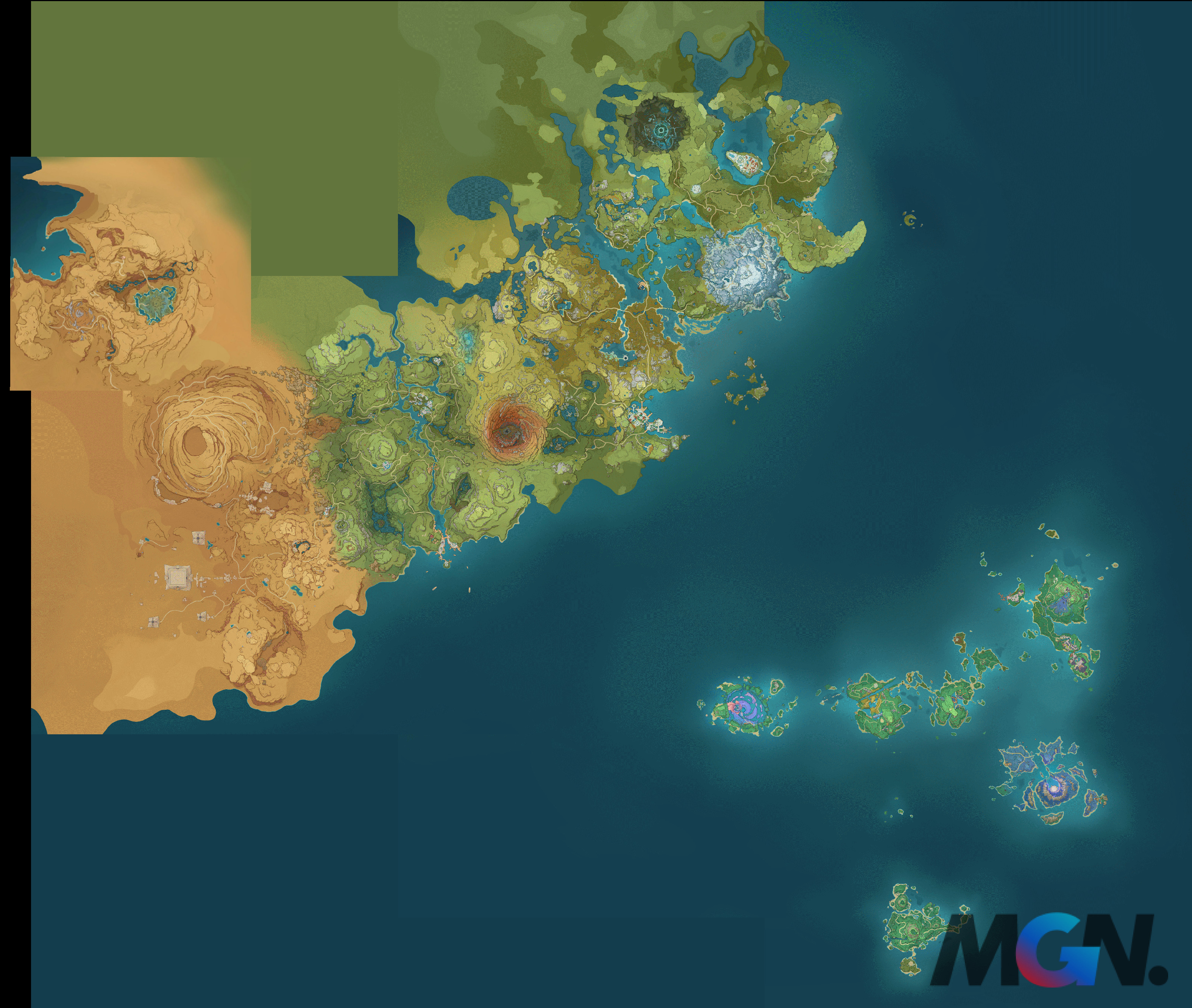 New map of Sumeru in version 3.6