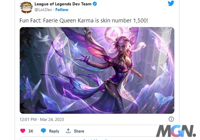 Karma's latest LoL Skin suddenly creates a new milestone for the game_4